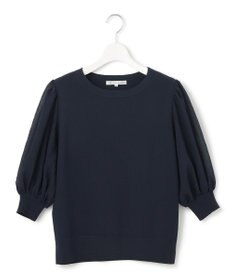 23区 【洗える】シアーチェッククロスコンビ ニット