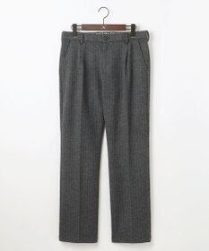 JOSEPH ABBOUD 【キングサイズ・軽量/ストレッチ/尾州産ジャージー素材】ウールミルドジャージータック パンツ
