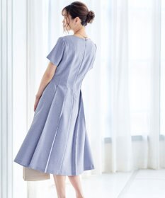 Tiaclasse L 【洗える】ダブルラインフレアワンピース