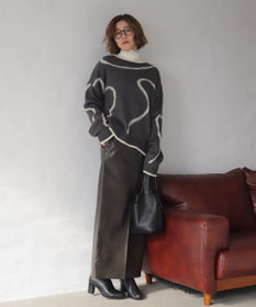 WEGO 【25年秋冬新作】ニュアンスライン配色プルオーバー