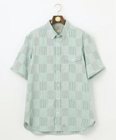 J.PRESS MEN 【KING SIZE】【クールマックス】サッカーパッチワーク シャツ