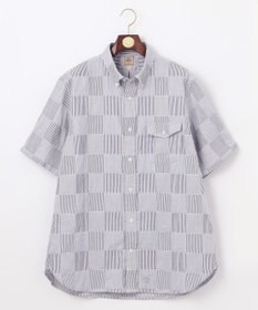 J.PRESS MEN 【KING SIZE】【クールマックス】サッカーパッチワーク シャツ