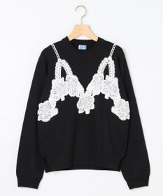 組曲 S 【組曲×setsuko sagittaire】レーシートラック プルニット