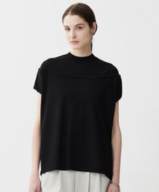 ICB 【接触冷感・UVケア・洗える】 VIS/NYハイゲージ モックネックプルオーバー