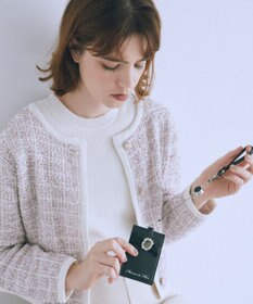 Maison de FLEUR リール付きビジューリボンパスケース