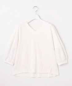 自由区 【洗える】エッセンシャルポンチ Vネックカットソー