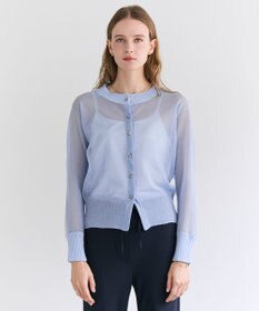 BEIGE， PYRRHOT / シアーコンビ リブカーディガン