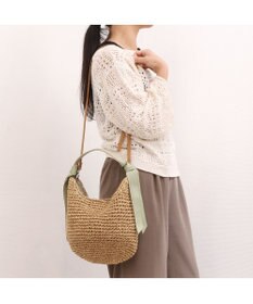 UNBILLION カシュカシュ cachecache / 下がりグログランクロッシェ2wayミニトート