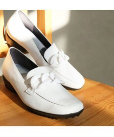 Pointer 【石岡真実さん着用】日本製 本革超軽量チェーンモチーフローファー