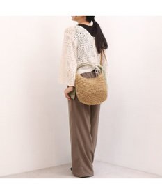 UNBILLION カシュカシュ cachecache / 下がりグログランクロッシェ2wayミニトート