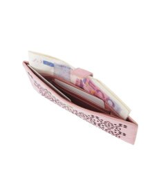 genten 【新色】フラッターカットワーク 長財布