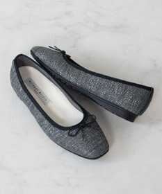 Bridget Birkin ＜3E＞【Bridget Birkin Walk】ラメパナマ調バレエパンプス
