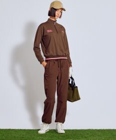 PW CIRCULUS 【ストレッチ素材】【WOMEN】セミワイド イージーパンツ ゴルフウェア レディース