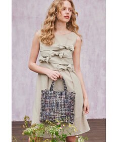 TOCCA 【洗える・消臭・吸水速乾・接触冷感・UVケア】RIBBON KNOT DRESS ドレス