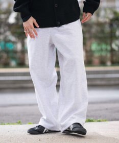 WEGO 【ユニセックス着用ITEM/MLサイズ展開/ウエストゴム】ボンディングスウェットパンツ