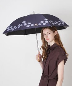 MOONBAT 【 遮光率100％/遮熱/UV】PAUL&JOE ACCESSOIRES(ポール&ジョー) 晴雨兼用日傘  Lovely daisy  クリザンテーム ヌネット 長傘 竹手元