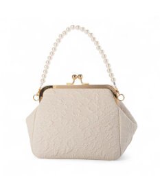 UNBILLION カシュカシュ cachecache / 2wayパールハンドル付きがま口パーティバッグ