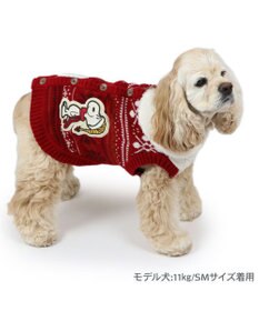 PET PARADISE スヌーピー スケート ニット 《レッド》 中型犬 大型犬