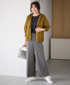 ANY L 【洗濯機可/ウエストゴム/２ＷＡＹストレッチ】ワイドパンツ