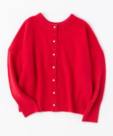 UNFILO 【新色追加/洗える】ふわふわニット パールボタンカーディガン