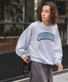 WEGO ヘビーウエイト刺繍グラフィックプルオーバー