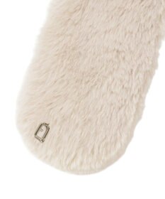 MOONBAT FURLA（フルラ）プチリボンマフラー  アーチロゴ フェイクファー