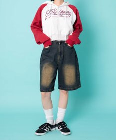 WEGO カレッジロゴラグランジップパーカー