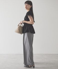 AMERICAN HOLIC 【予約】シャーリングショルダーリボンプルオーバー