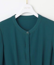 ANY SIS 【接触冷感・UVカット・速乾】コンフォートビューティサテン ブラウス