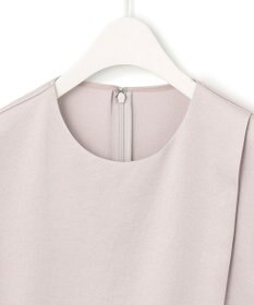 ICB 【洗える】 サテンクレープ Tブラウス