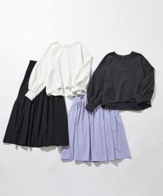 ANY SIS 【洗える・2SET】ダンボール プルオーバー×ギャザー スカート