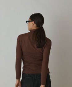 GRACE CONTINENTAL シアーリブニットトップ