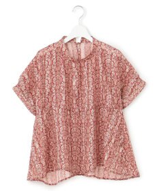 J.PRESS YORK STREET 【WOMEN】オリジナルタイルプリント ブラウス