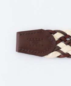 JOSEPH ABBOUD 【イタリア素材/日本製】レザーミックスブレイド ベルト