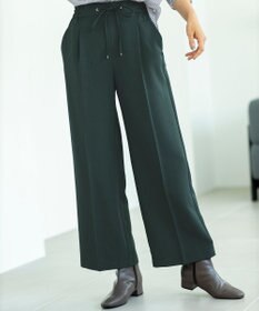 ANY 【洗濯機可能/セットアップ対応/ウエストゴム】イージィケア美脚ワイドパンツ