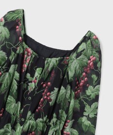 GRACE CONTINENTAL グレーププリントティアードワンピース