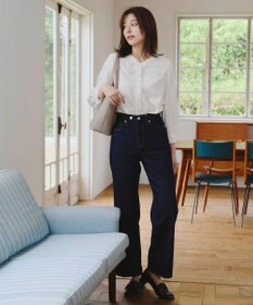 Tiaclasse 【洗える】Vネックレースブラウス