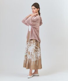 GRACE CONTINENTAL プラージュプリントタックスカート