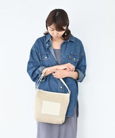 Hekhèr Le Style de Vie 【日本製 / 3WAY】ジュート×牛革 ショルダーバッグmedium