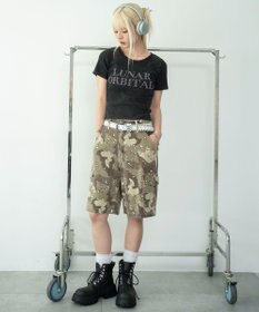 WEGO グラフィックリブT