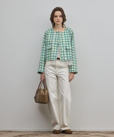 GRACE CONTINENTAL ワイドストレートホワイトデニム