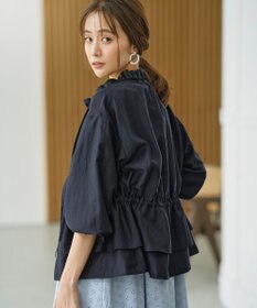 組曲 S 【洗える・シワになりにくい】シアーブルゾン