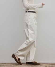 GRACE CONTINENTAL ワイドストレートホワイトデニム