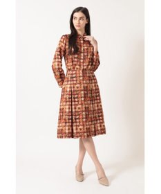 DAKS リバティプリント ボックスタックスカート