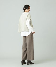 J.PRESS YORK STREET 【WOMEN】ANTI PILLING WOOL ニットワイドパンツ