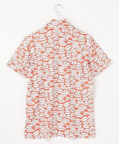 23区GOLF 【MEN】【キングサイズ/吸水速乾/UVカット】YELL総柄プリントポロシャツ