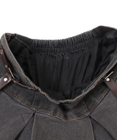 WEGO イレギュラーヘムデニムスカパン