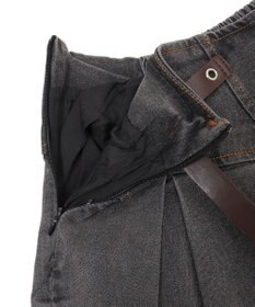 WEGO イレギュラーヘムデニムスカパン