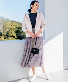 組曲 Elena フリルスリーブ ニットプルオーバー