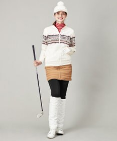 23区GOLF 【WOMEN】【洗える】ナイロンタフタファイバーボール リバーシブル 防寒 スカート